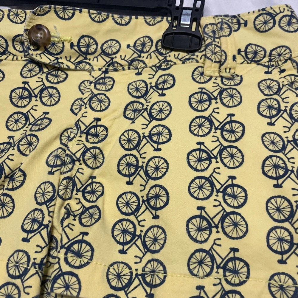 Red Camel Yellow Blue Bike Bicycle Printed‎ Shorts Juniors Size 5